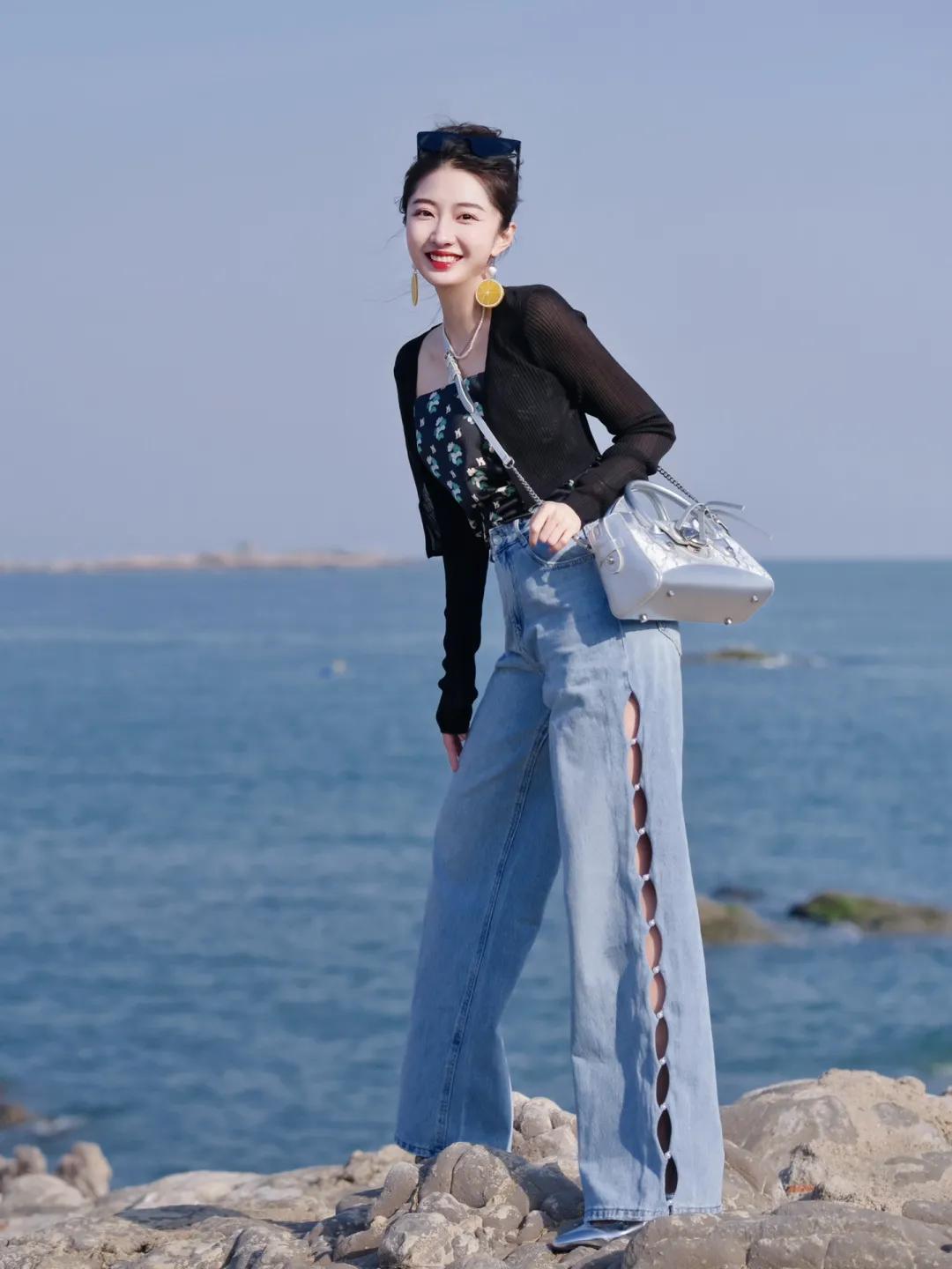 穿衣搭配|春天,职场女生穿这几套就够,针织衫和长裤百搭耐看,简约又时髦