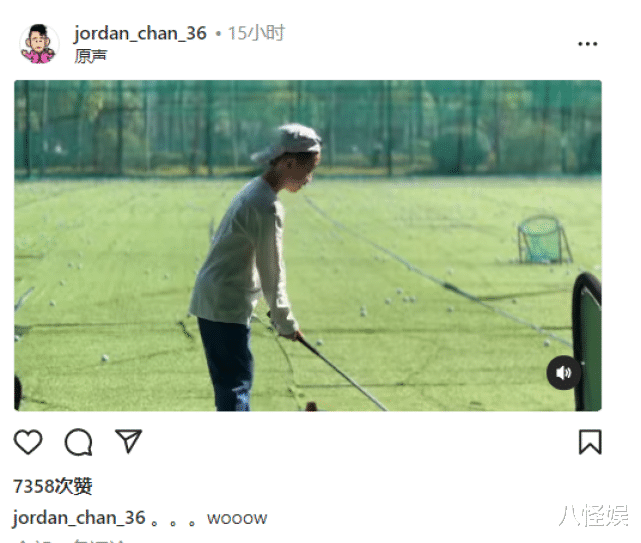 陈小春|陈小春重金培养儿子新爱好,Jasper打高尔夫好帅酷,超大码脚抢镜