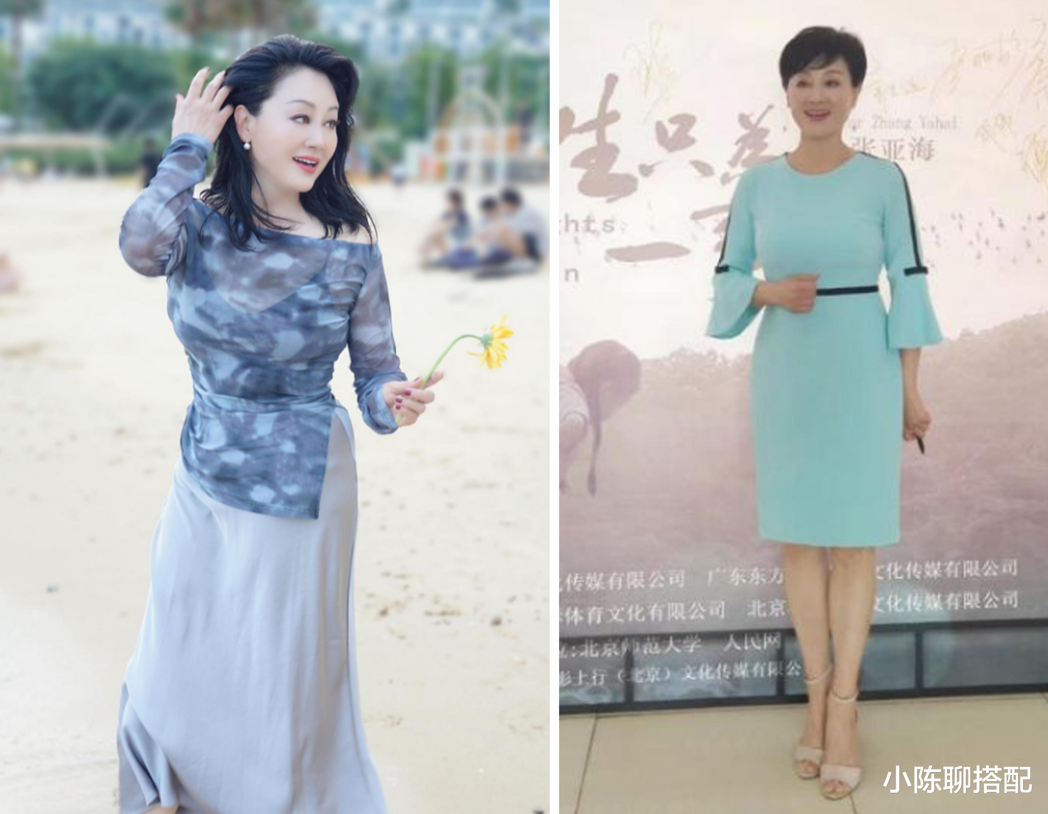 看了王姬的穿搭造型，我发现不穿老年装不留老年头，微胖也洋气