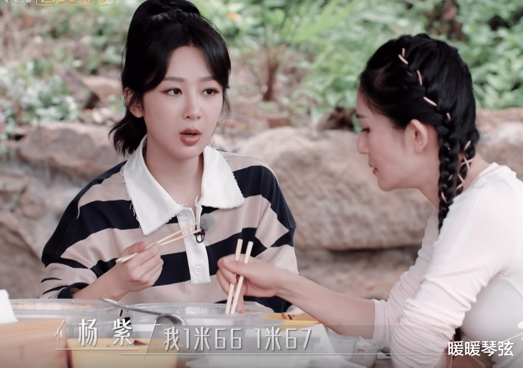 杨紫公开身高是167公分,穿卫衣却还拖地,比林心如矮了半个头