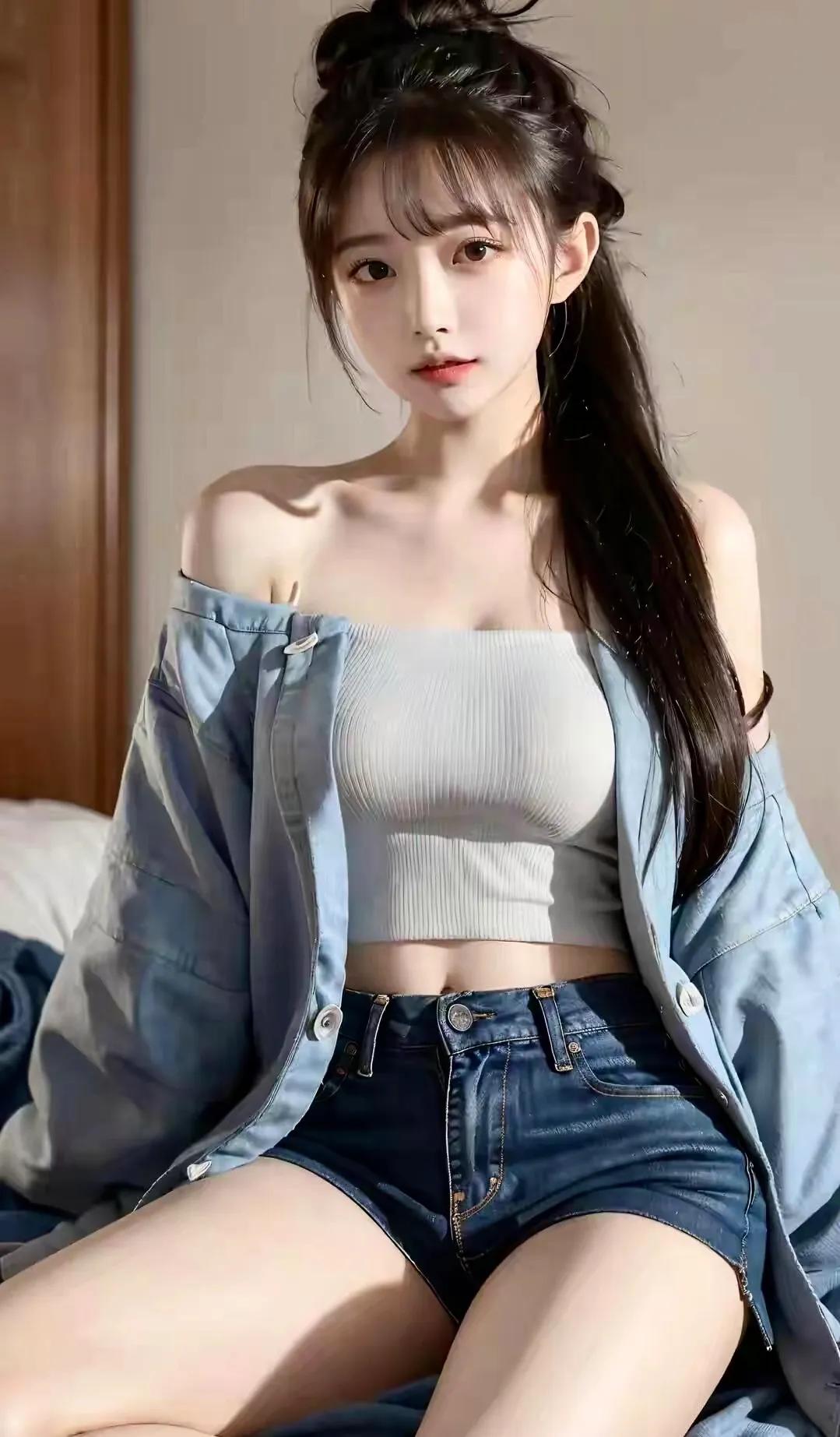 高马尾 青春甜美，高马尾少女与披肩发少女的时尚潮流对决！