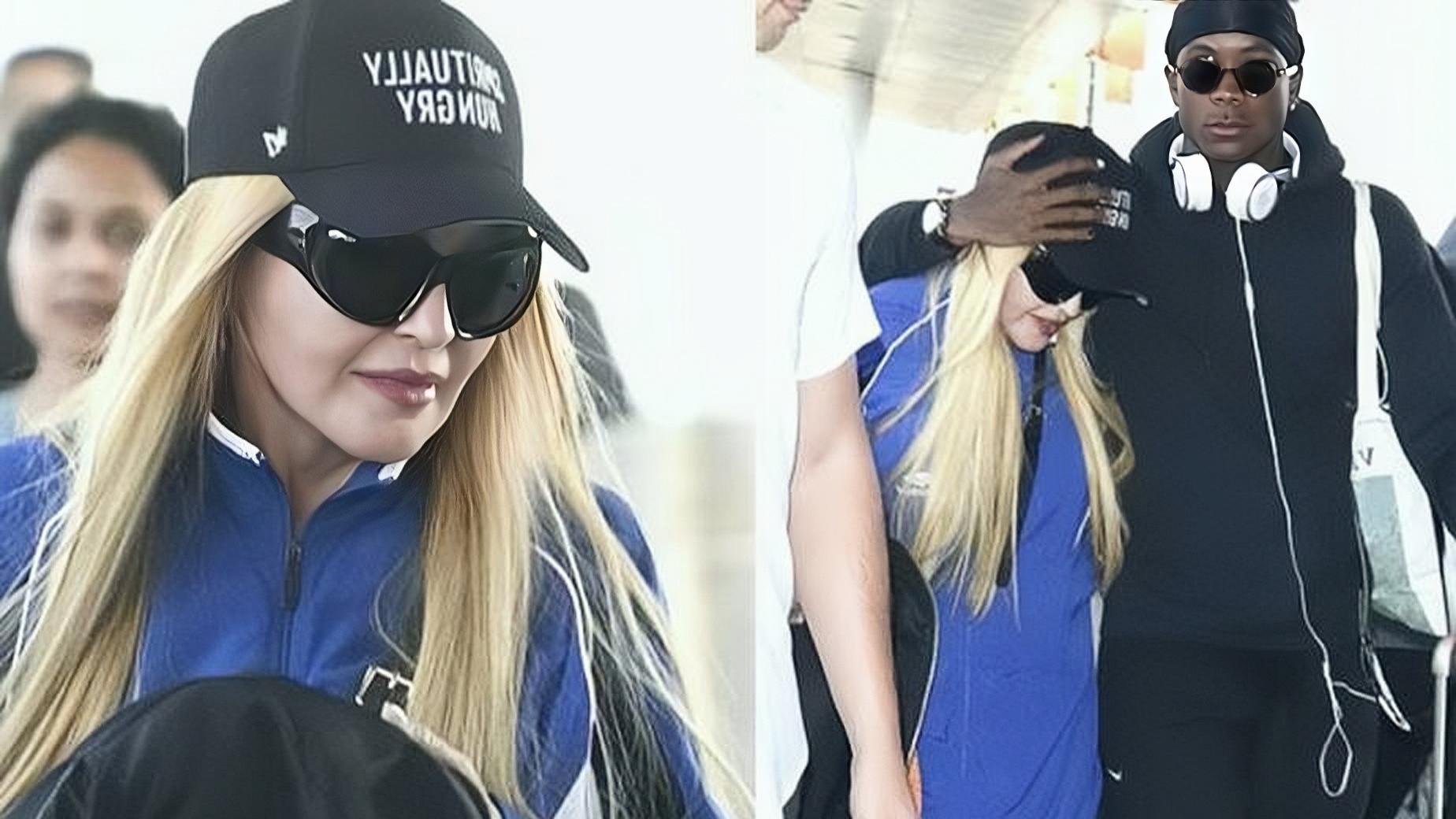 麦当娜养子快成年了，身材强壮有力，母子关系亲密，罗德曼：服了