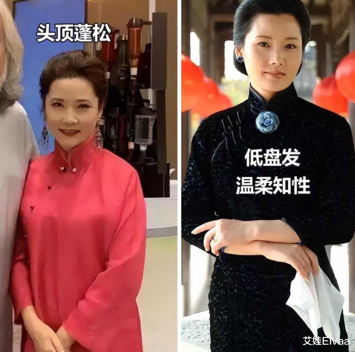 穿衣搭配 被60岁何赛飞惊艳到：穿花衣不浮夸，穿旗袍不老气，高级优雅