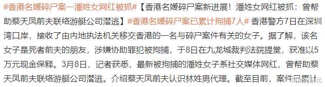 蔡天凤|蔡天凤闺蜜成第7被捕人,长腿名媛,广交娱乐圈,奢侈生活不简单