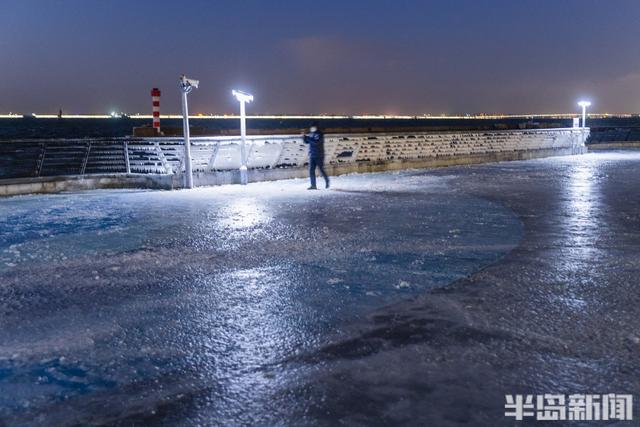 北欧|-11℃，青岛后海冻成“北欧”