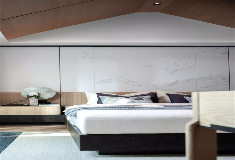 翡翠|80平现代风二居室, 将浅木揉进荼白再点缀几处翡翠绿高度和谐