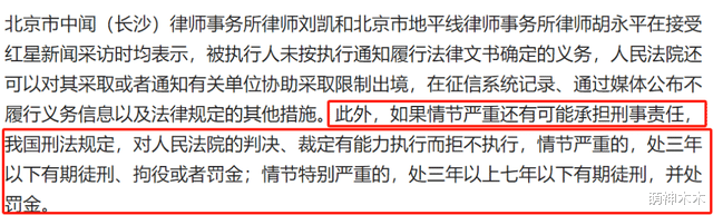 律师称郑爽有能力不执行恐坐牢,工作室连忙发声,表示会努力履行