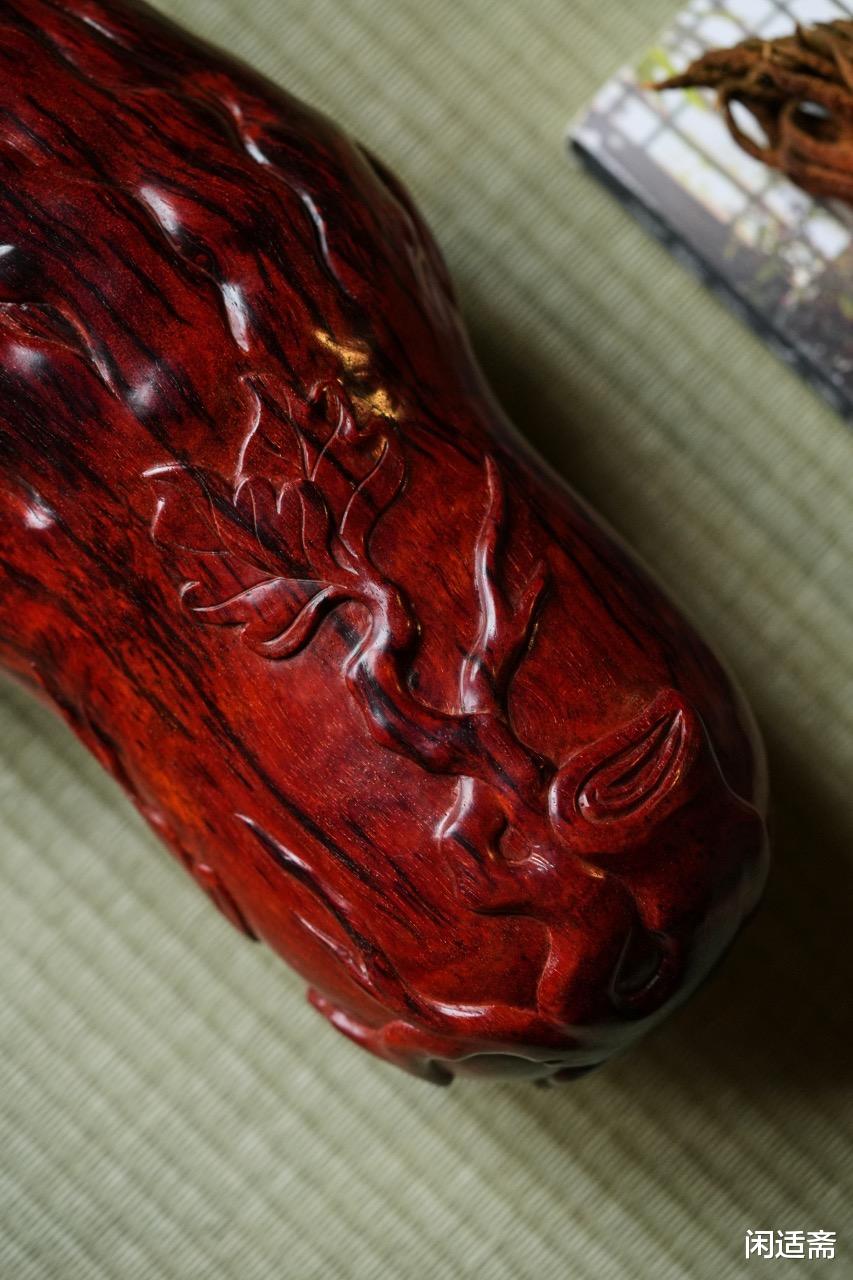 老物件|文房清玩,小叶紫檀,佛手文盒