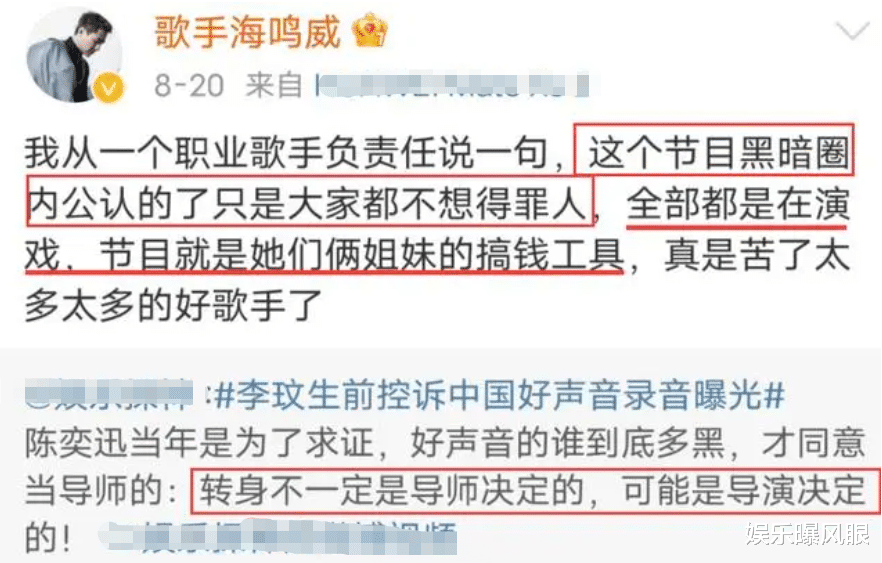 摊上事了?那英被海鸣威点名,让中纪委严查,她紧急请辞不肯露面