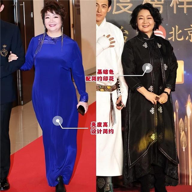 中老年女人:为什么劝你别穿艳色、烫小卷?看萨日娜、向梅就知道