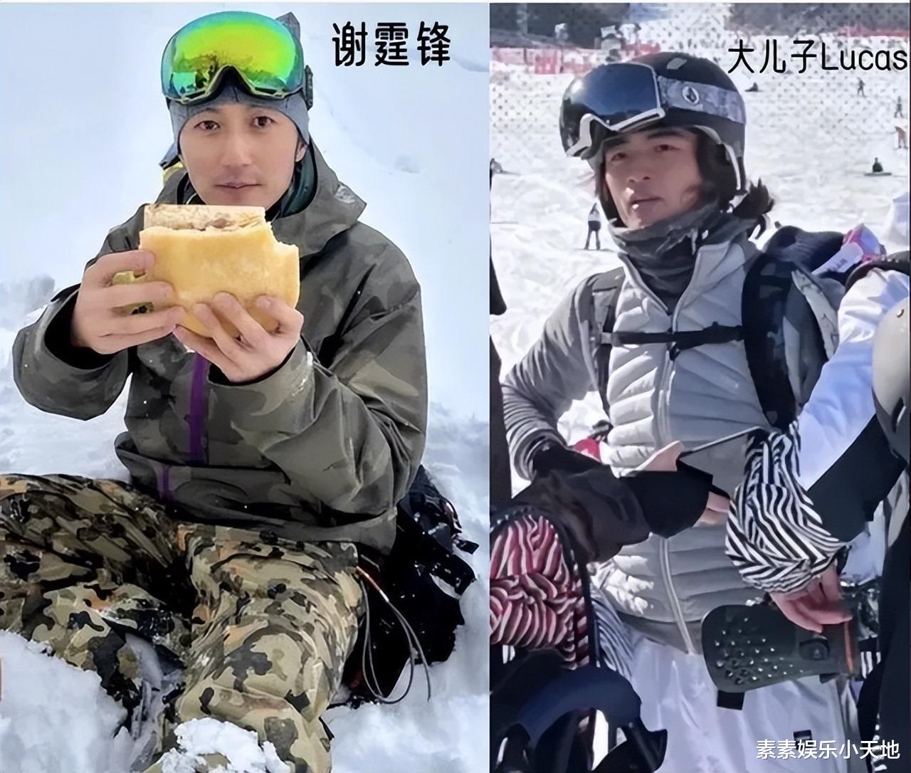 张柏芝晒两个大儿子亲密合影：Lucas被妈妈搂着，Quintus耍酷拍照