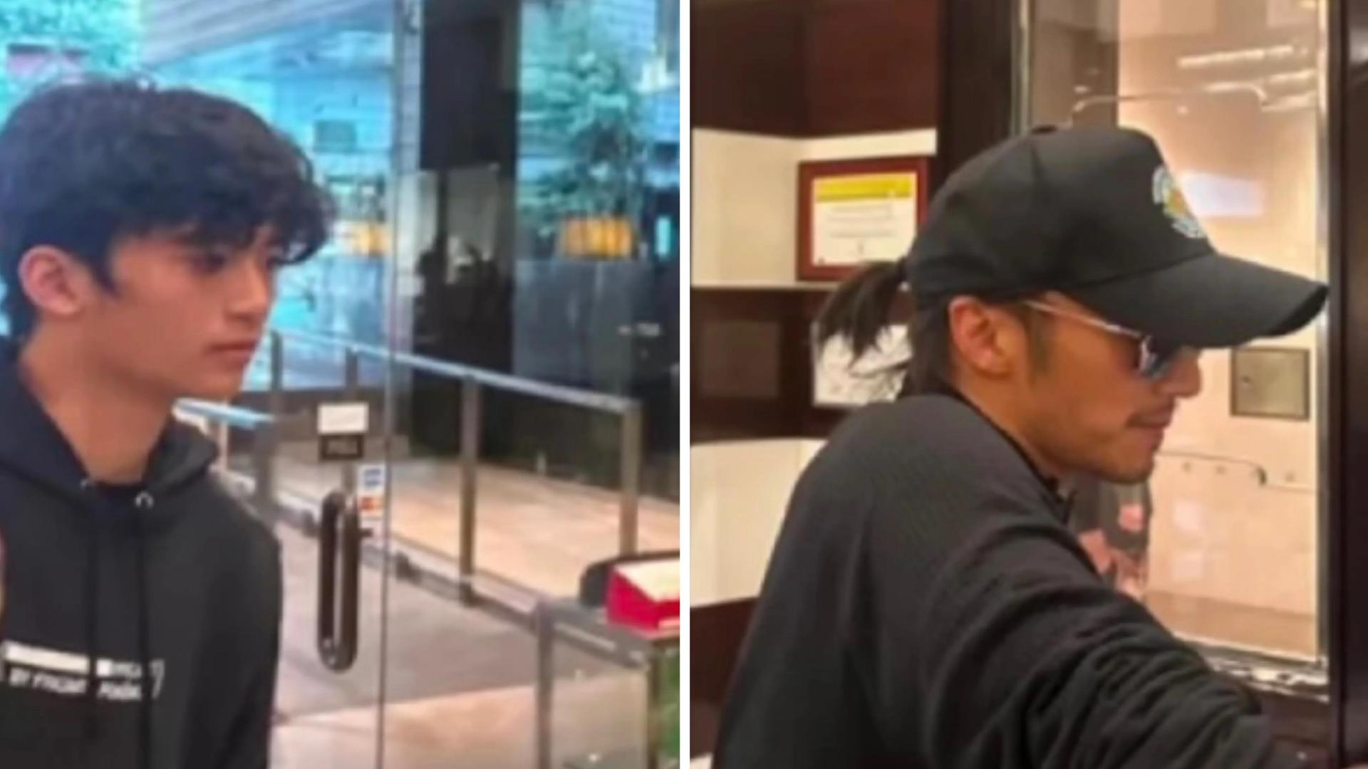 谢霆锋带大儿子Lucas澳洲滑雪，父子俩久违同框，正脸侧脸都很像