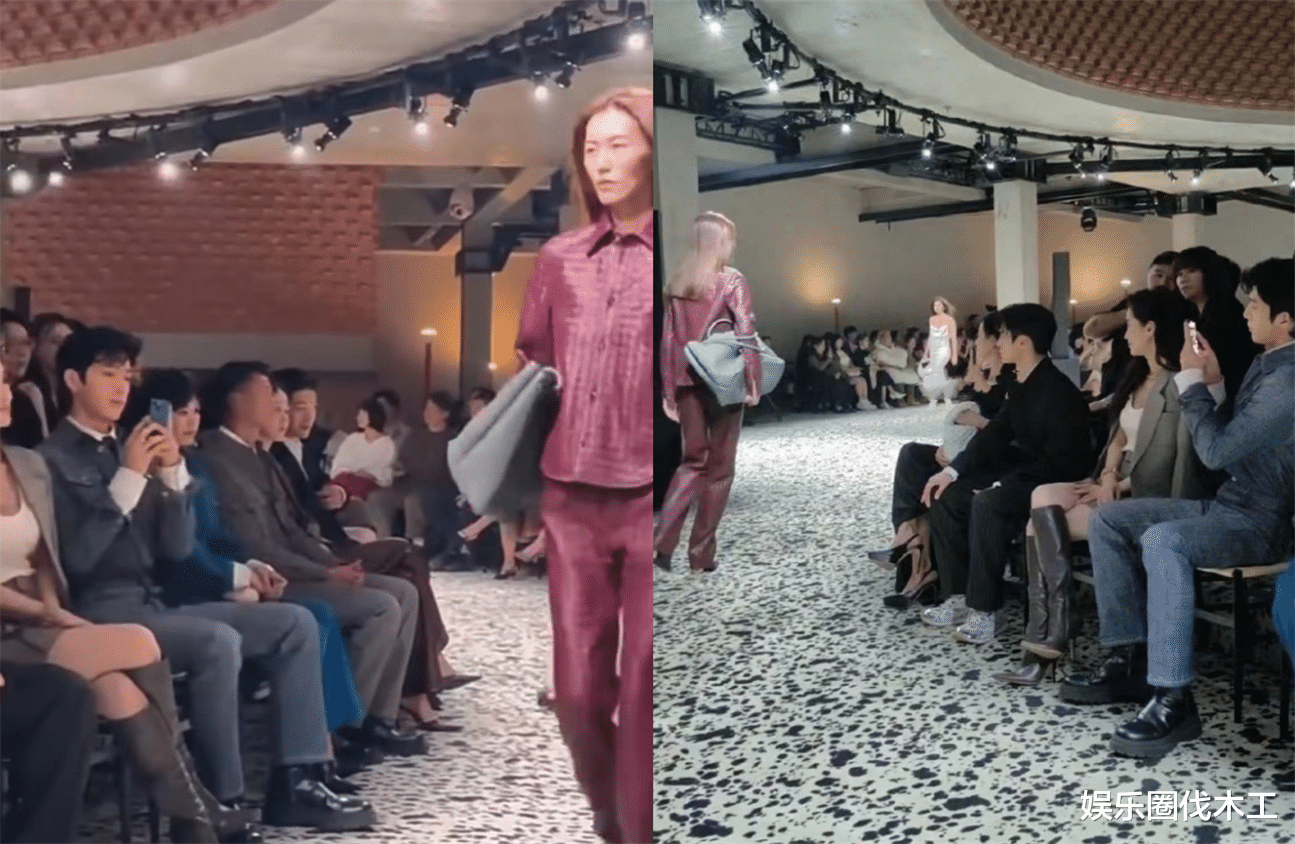 刘雯走秀井柏然全程拍摄，甜蜜热聊狂撒狗粮，网友：表演痕迹太重