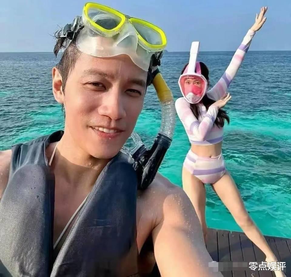陈乔恩丈夫晒泳照引热议,历经复杂情史,与霍建华分手后终获真爱