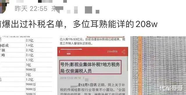 网传明星补税金额高达117亿,吴京3亿位居榜首,赵丽颖排第三