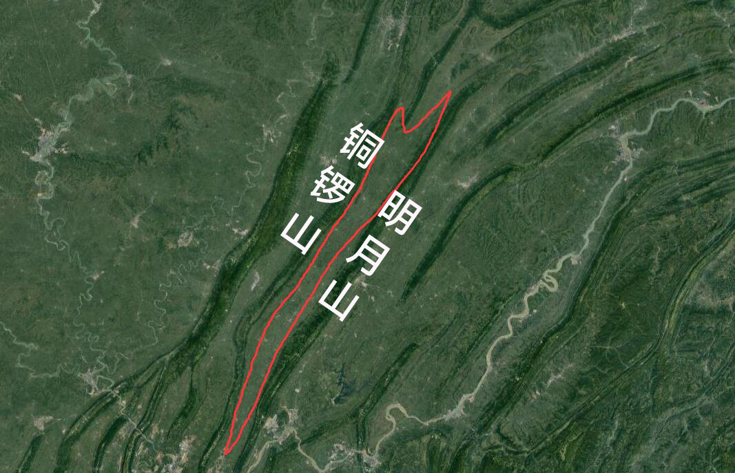 明月山|四川盆地明月山和铜锣山之间200公里山槽，为何没有一个县城？