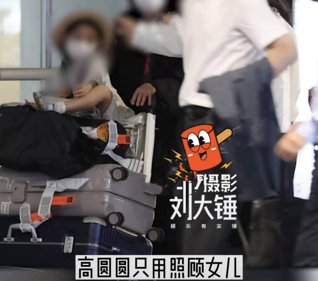 高圆圆|高圆圆赵又廷带女儿现身机场,4岁Rhea穿裙子戴草帽,像个小仙女