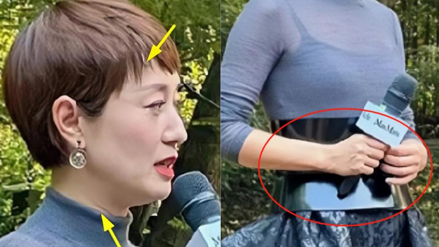 47岁马伊琍现身杭州，头发花白手粗糙暴露年龄，裙子被嘲像挡风被