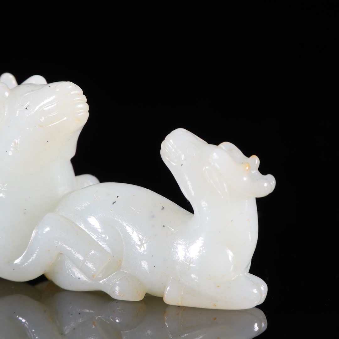 |旧藏【和田玉 羊羊如意 摆件】