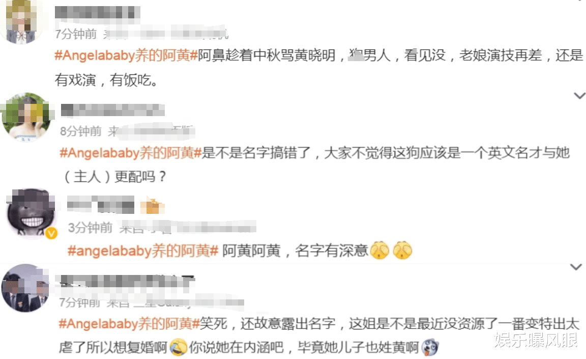 baby首晒母子合照!小海绵头发及肩,给爱犬起名“阿黄”引热议