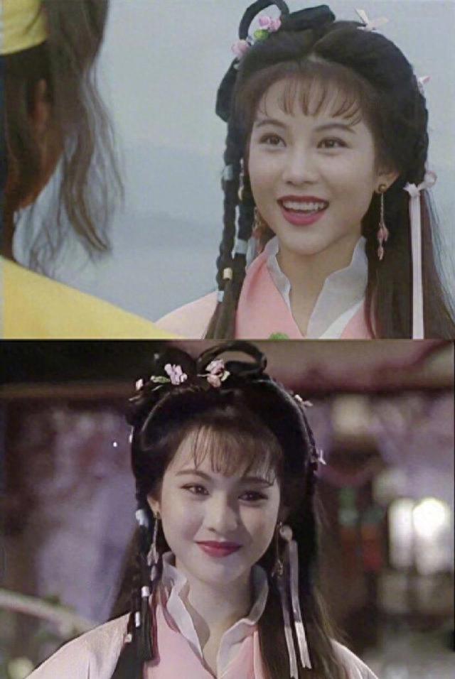 早期的古装港剧，靠丝带就可以编出不同的造型，并且各有千秋