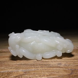 |清 和田玉三羊开泰雕件