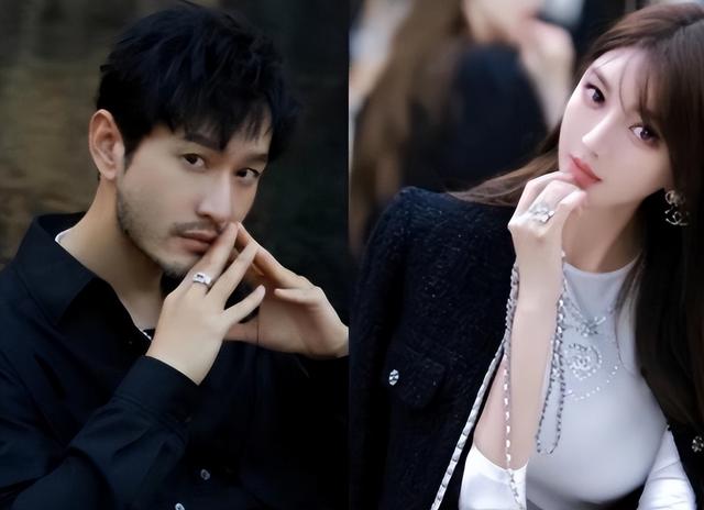 46岁黄晓明参加双旦聚会！与小15岁叶珂亲密合影，笑容满面似情侣