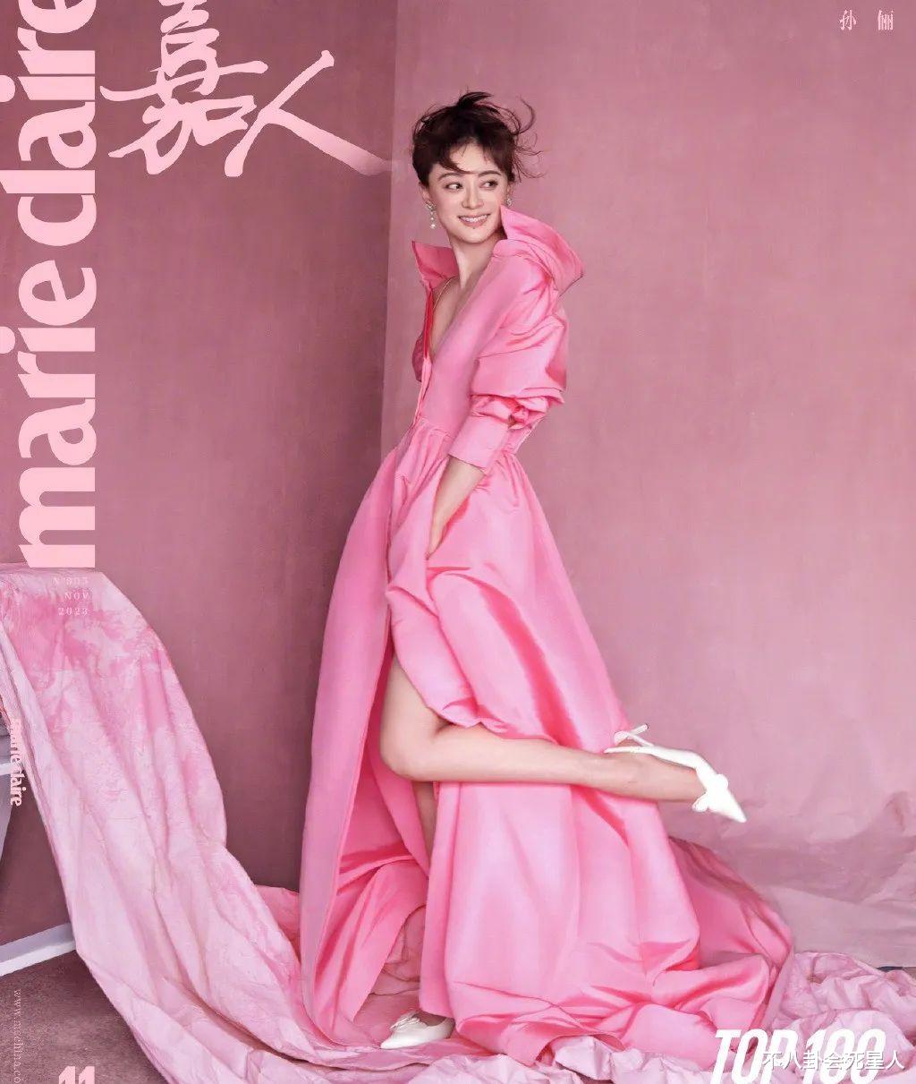 41岁孙俪秀后背被嘲像大妈，女星的身材尴尬被展现得淋漓尽致