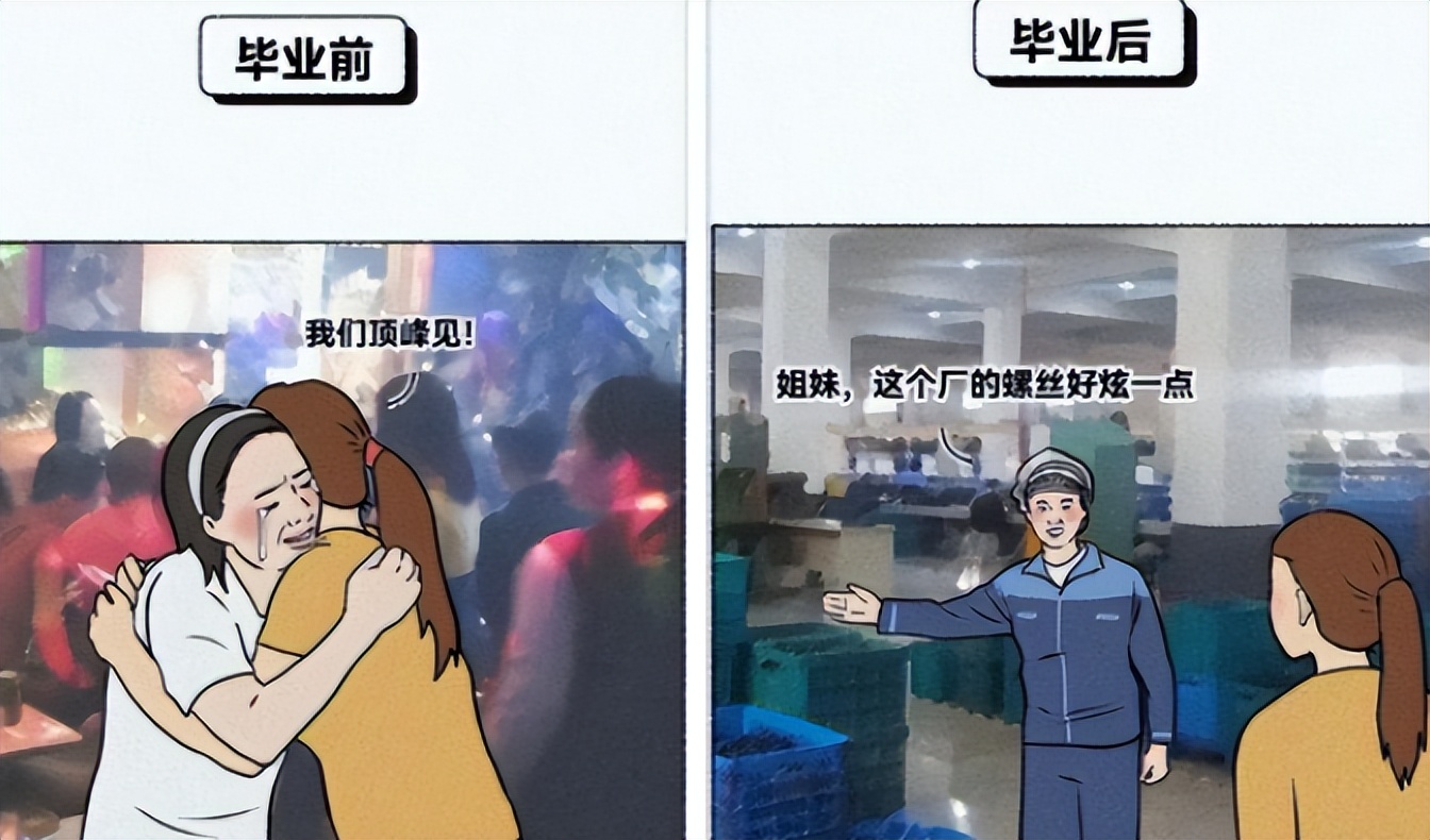 大学生|在我身上安了监控?大学生用梗图形容毕业前后状态,真实到离谱