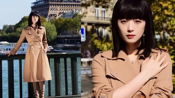 “蒋欣”减肥成功后新剪了齐刘海，让40岁的她美得如此惊艳、高级