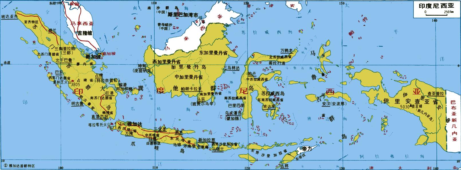 印度尼西亚三宝垄地图图片