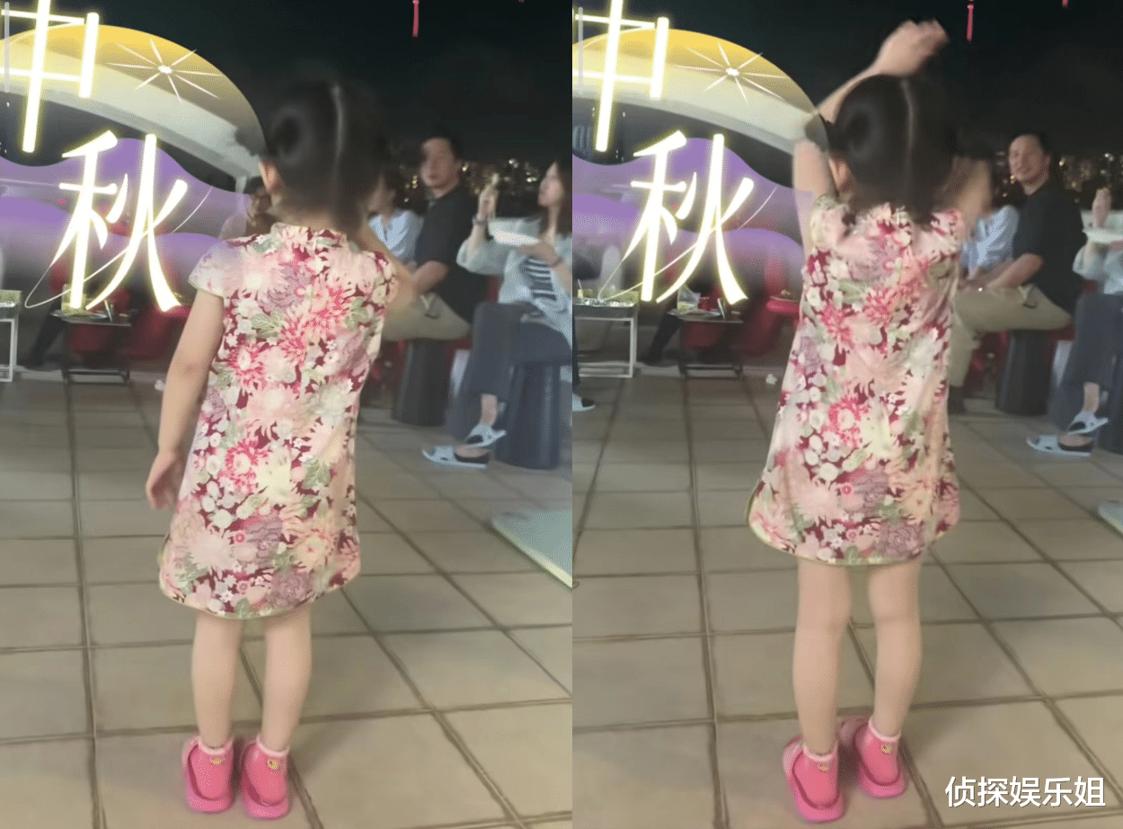 方媛晒4岁女儿跳舞,小公主遗传舞王爸爸天赋,郭富城满脸骄傲