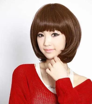 各种刘海修饰圆脸型