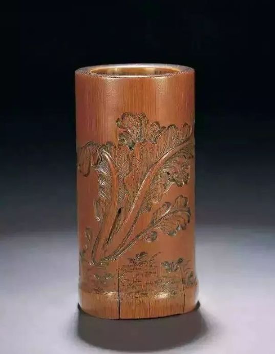 雕刻|竹子呀？还以为是犀角的！老珠子包浆太美了