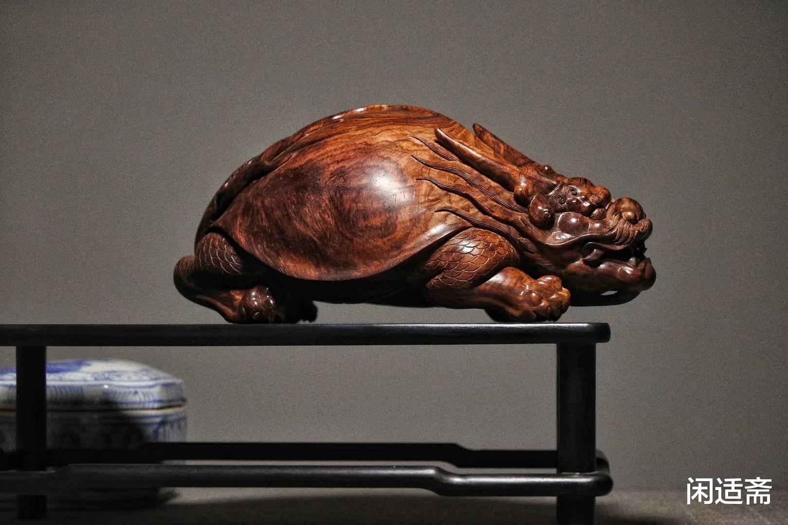海南黄花梨|祥瑞永随，一生荣贵，海南黄花梨，瑞兽龙龟