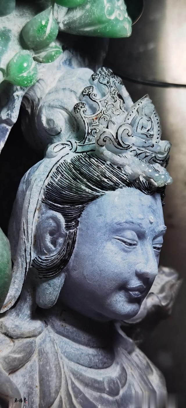翡翠|千万级翡翠观音,翡翠牛人经典返工力作!