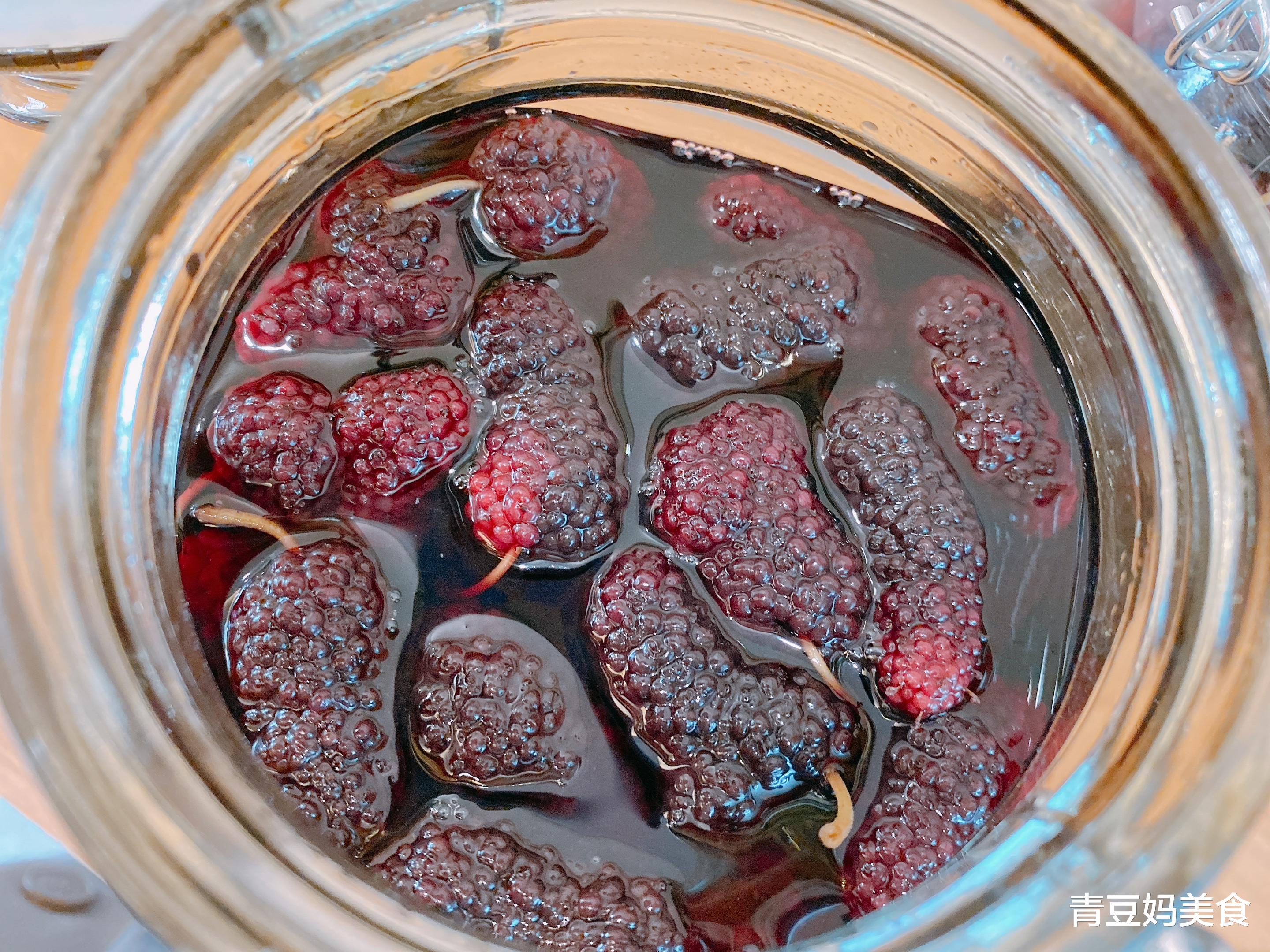 桑葚|5月不可错过的果酒，黄金比例，3种材料5分钟制作完，提高免疫力