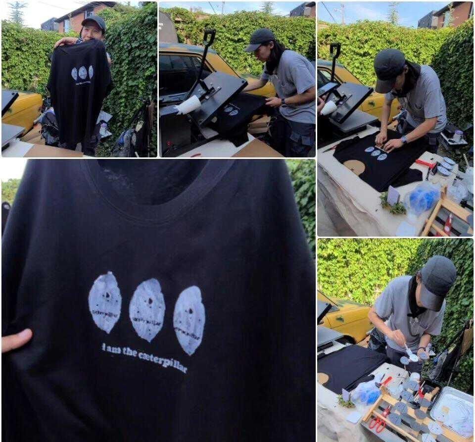 老戏骨全家加拿大摆摊卖衣服，儿子忙前忙后很卖力，已移民当地