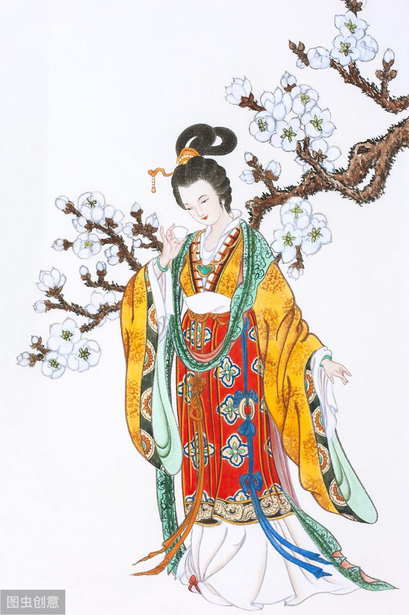 杨贵妃 唐玄宗宠妃杨贵妃宠冠后宫，单以容颜足以讨皇帝开心