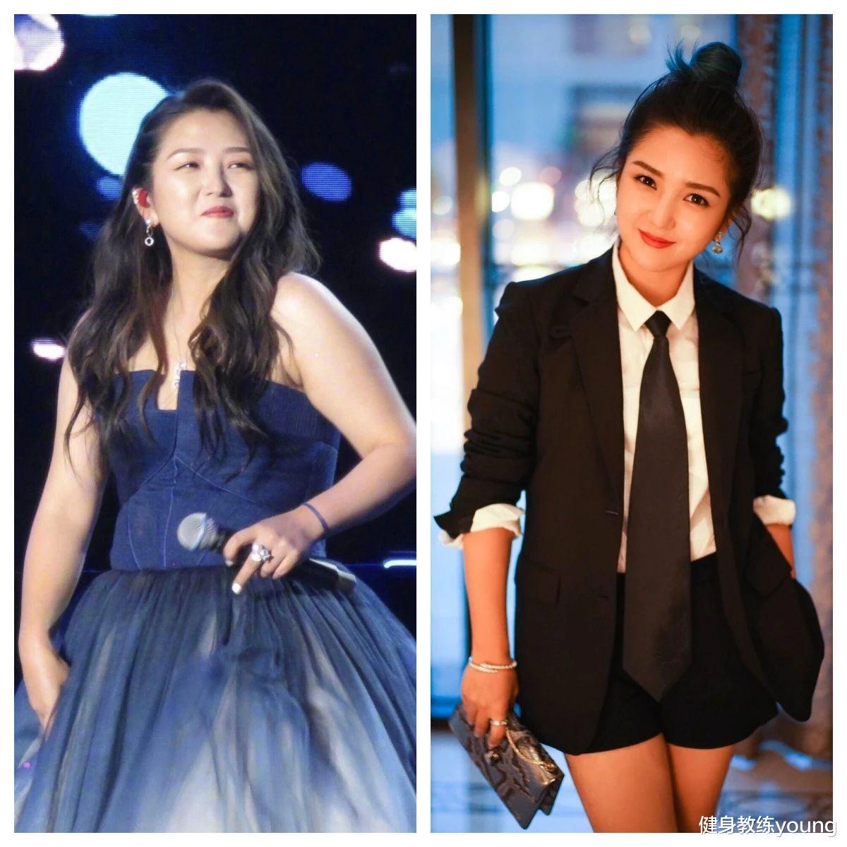 何洁瘦成美少女,减肥40斤,简单易学的减肥方法