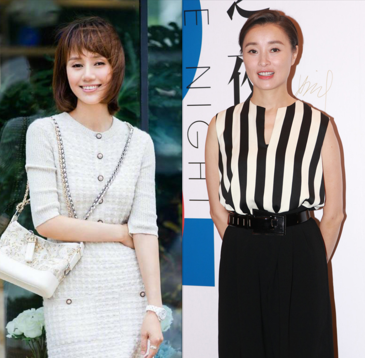 裸妆 四五十岁女人，少穿T恤配牛仔，学袁泉、吴越这样穿，时尚显高级