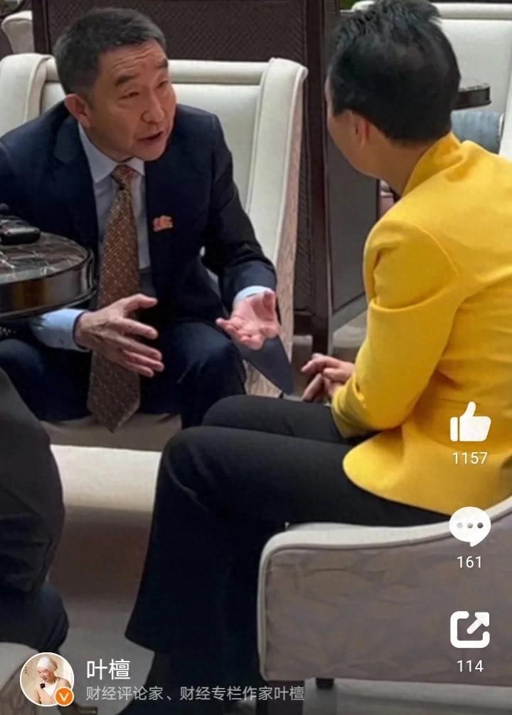 叶檀:与蔡磊深情相拥激动到深夜发微博疑似缺爱,网友说还是悠着点