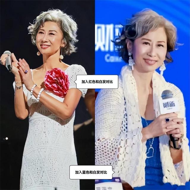 被62岁叶倩文惊艳了:白发不染、穿衣简单不扮嫩,自然老去也很美