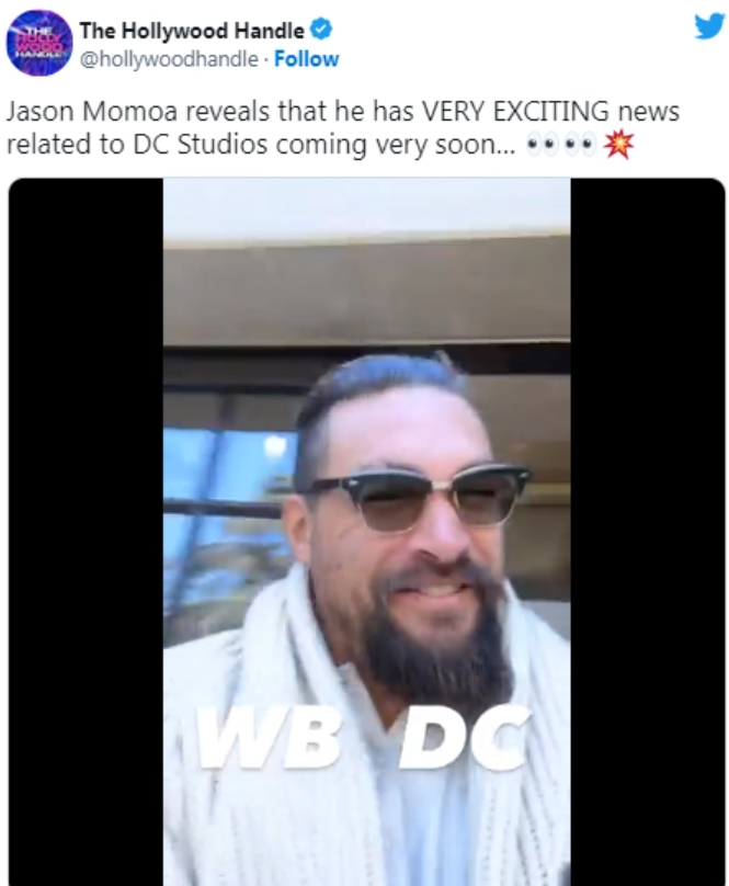 杰森·莫玛|海王杰森·莫玛力挺詹姆斯·古恩:DC宇宙未来会很美好