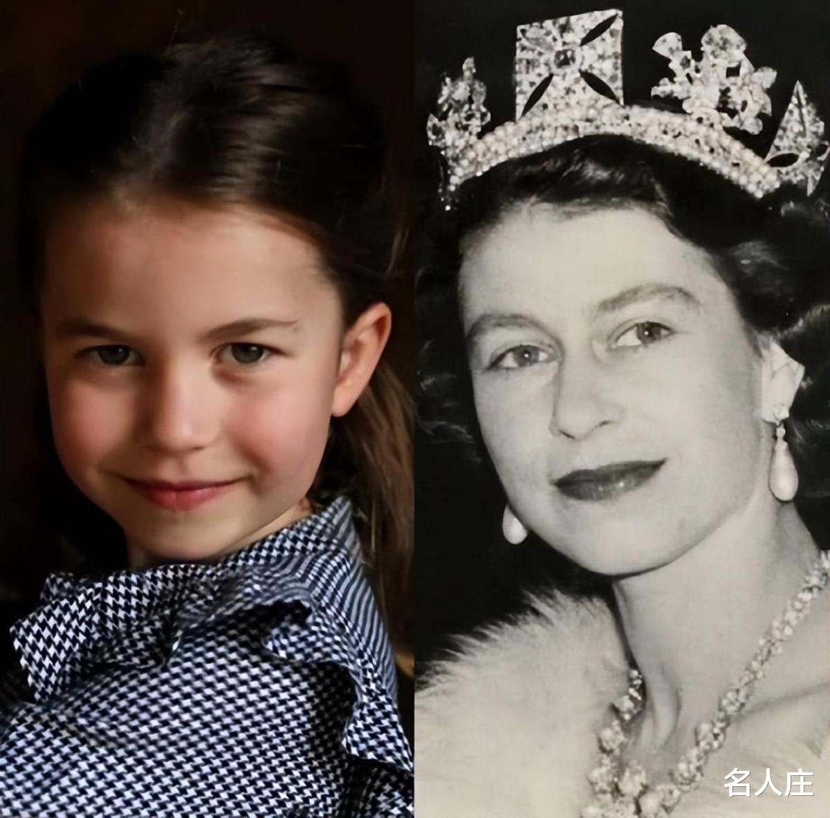 夏洛特|夏洛特:一双蓝眼睛,神韵像极了女王,一个人身上有三代人的影子