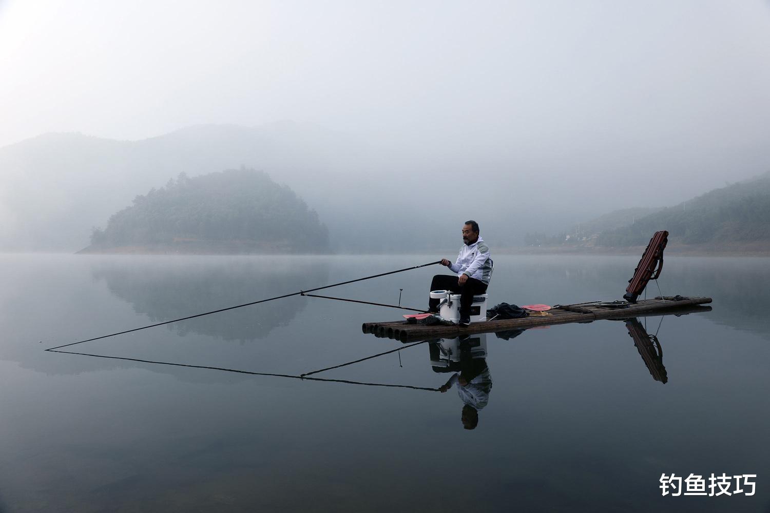 冬天在水库钓大板鲫的4个步骤，大板鲫连竿