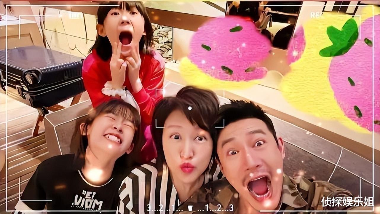 贝儿|陆毅晒两个女儿近照，贝儿和小叶子颜值变化大，一个像爸一个像妈