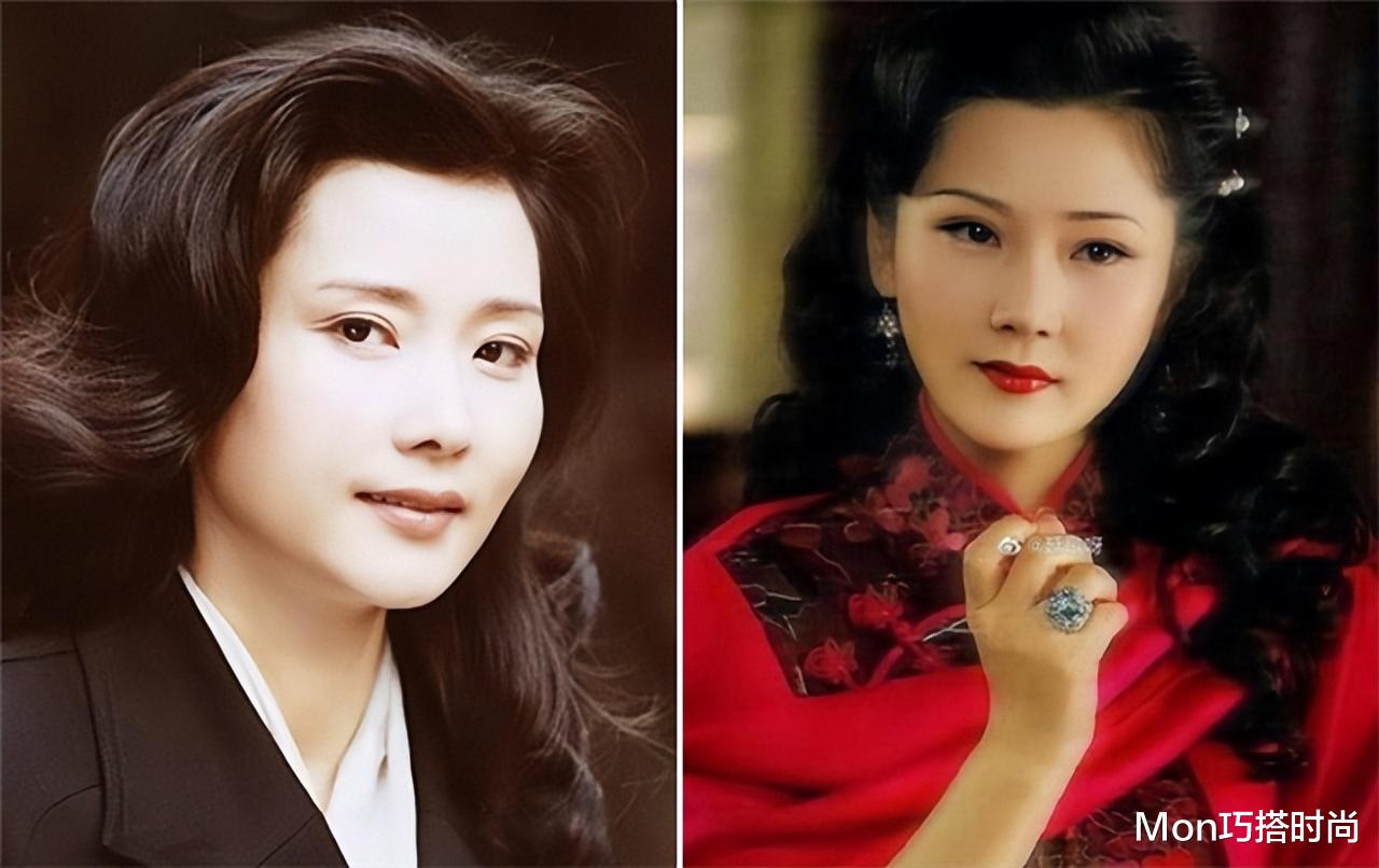 被何赛飞的“卷发造型”圈粉了，洋气又显脸小，值得中年女人借鉴