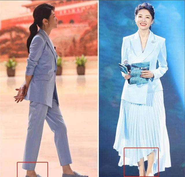 看44岁张蕾和55岁周涛，才发现：发不过肩、裙不上膝，更优雅得体