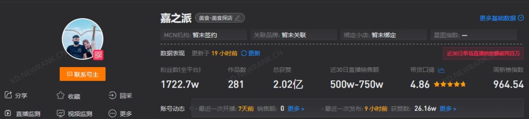 抖音|抖音“痛风夫妇”周涨粉27万,老号是如何持续性涨粉的?